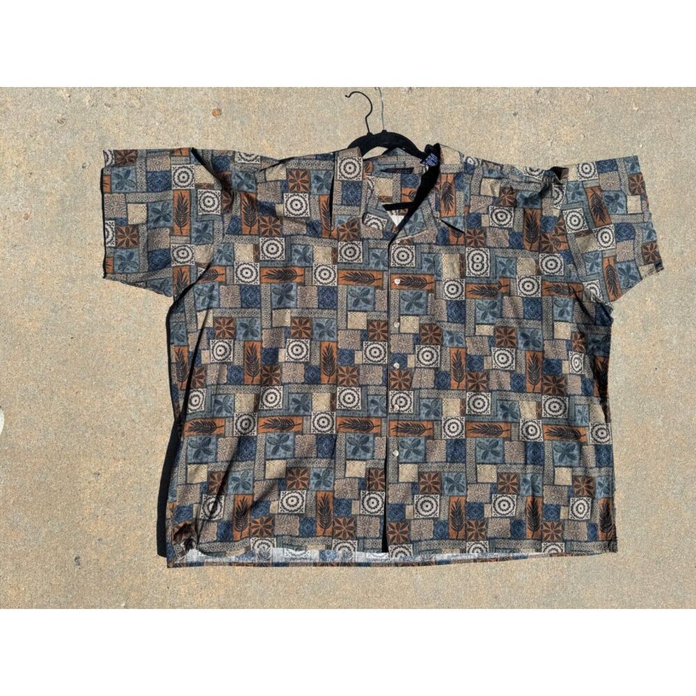 HB Shore Aloha Hawaii Vintage Shirt 100% Cotton 5XL Big and Tall